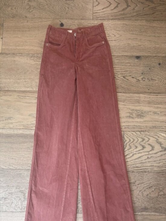 Pilcro Pants - Anthropologie - Pilcro Wide Leg Corduroy Pants, Size 27 TALL